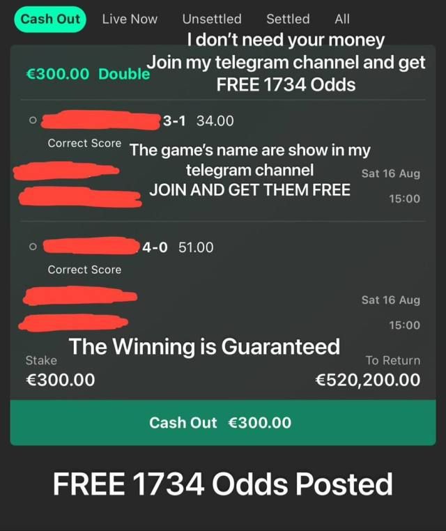 I don’t need your money. Join my Telegram channel and get FREE 1734 odds—no payment required. - Image 3